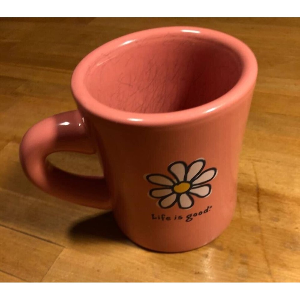 "Life Is Good" HOME Pink Coffee/Tea Mug